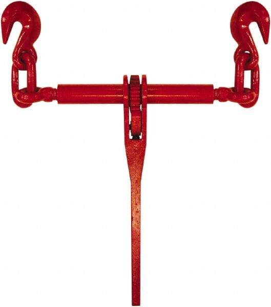 Buyers Products - 9,200 Lb Load Capacity Ratchet Loadbinder - 1/2" Max Chain Size, 8" Take Up, Chain Grade 70 - Industrial Tool & Supply