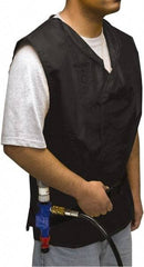 Allegro - Size XL, Black Cooling Vest - Hook & Loop Front, PVC - Industrial Tool & Supply