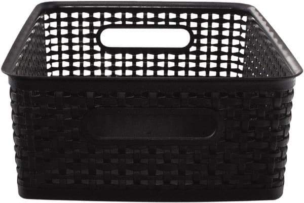 ADVANTUS - 1 Compartment, 10-1/2 Inch Wide x 14 Inch Deep x 7 Inch High, Stamp and Coin Box - Plastic, Black - Industrial Tool & Supply