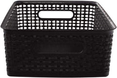 ADVANTUS - 1 Compartment, 10-1/2 Inch Wide x 14 Inch Deep x 7 Inch High, Stamp and Coin Box - Plastic, Black - Industrial Tool & Supply