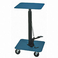 Wesco Industrial Products - 200 Lb Capacity Manual Hydraulic Post Lift Table - 28-1/2" to 46" Lift Height, 16" Platform Length x 16" Platform Width - Industrial Tool & Supply