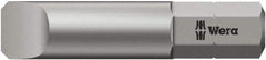 Wera - 3mm x 32mm Blade, 1/4" Drive Slotted Screwdriver Bit - 1-1/4" OAL - Industrial Tool & Supply