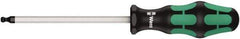 Wera - 2-1/2" Hex Ball End Driver - 4" Bade Length, Ergonomic Cushion Grip Handle, 181mm OAL - Industrial Tool & Supply