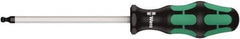Wera - 1/2" Hex Ball End Driver - 6" Bade Length, Ergonomic Cushion Grip Handle, 267mm OAL - Industrial Tool & Supply