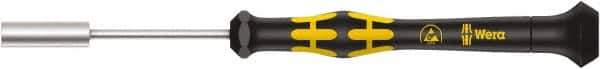 Wera - 5.5mm Solid Shaft ESD Nutdriver - Ergonomic Handle, 157mm OAL - Industrial Tool & Supply