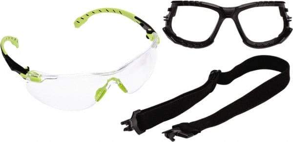 3M - Clear Lenses, Frameless Safety Glasses - Anti-Fog, Size Universal, Over the Glasses - Industrial Tool & Supply