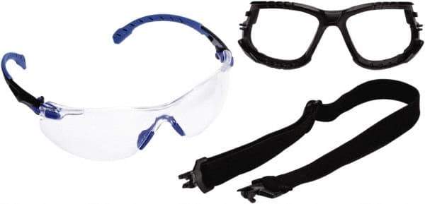 3M - Clear Lenses, Frameless Safety Glasses - Anti-Fog, Size Universal, Over the Glasses - Industrial Tool & Supply