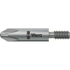 Wera - #1 Phillips Screwdriver Bit - M4 Drive, 1-1/4" OAL - Industrial Tool & Supply