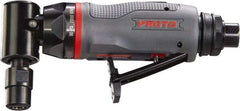 Proto - 1/4" Collet, Angle Handle, Angle Air Die Grinder - 23,000 RPM, Rear Exhaust, 2.7 CFM, 0.3 hp, 90 psi, 1/4" Inlet - Industrial Tool & Supply