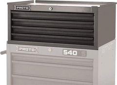 Proto - 4 Drawer Intermediate Tool Chest - 26-1/4" Wide x 18" Deep x 10" High, Steel, Red - Industrial Tool & Supply