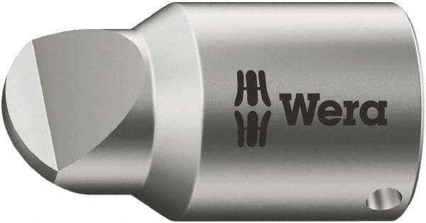 Wera - 1/4" Drive, #1 Point, Standard Slotted Screwdriver Socket - #1 Point - Industrial Tool & Supply