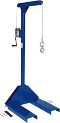 Vestil - 500 Lb Capacity, 77-1/4" Lift Pallet Truck Hoist - 1-7/8" Min Lift Height, 30" Fork Length x 7-5/8" Fork Width, 30" Overall Width - Industrial Tool & Supply