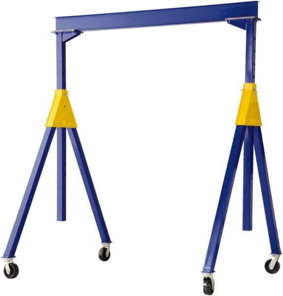 Vestil - 2,000 Lb Load Capacity, Steel Gantry Crane - 20' Span - Industrial Tool & Supply