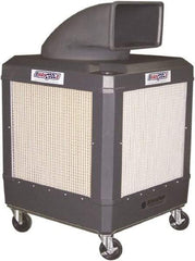 Schaefer Ventilation Equipment - 24 Gal Capacity, 1 hp, 2,460 & 1,660 CFM Evaporative Cooler - 13.7 Amp Rating, 115 Volts, 2 Speed - Industrial Tool & Supply