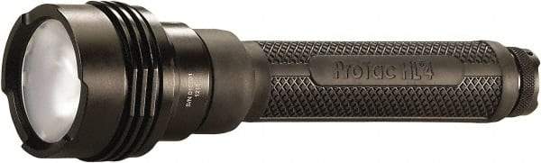 Streamlight - White LED Bulb, 2,200 Lumens, Industrial/Tactical Flashlight - Black Aluminum Body, 4 CR123A Lithium Batteries Included - Industrial Tool & Supply
