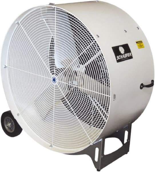 Schaefer Ventilation Equipment - 36" Blade, 1/2 hp, 11,000 CFM, Industrial Circulation Fan - Portable with Wheels, 1 Speed - Industrial Tool & Supply