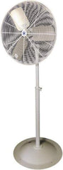 Schaefer Ventilation Equipment - 30" Blade, 1/2 hp, 8,500 & 9,600 CFM, Oscillating Industrial Circulation Fan - Pedestal, 2 Speed - Industrial Tool & Supply