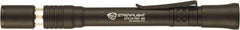 Streamlight - White LED Bulb, 65 Lumens, Mini Flashlight - Black Aluminum Body, 2 AAA Alkaline Batteries Included - Industrial Tool & Supply