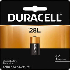 Duracell - Size 28L, Lithium, 1 Pack, Standard Battery - 6 Volts, Button Tab Terminal, 2CR11108, ANSI 1406LC Regulated - Industrial Tool & Supply