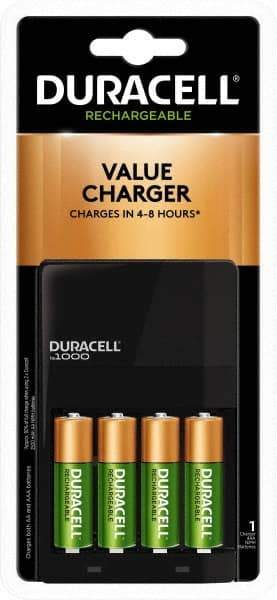 Duracell - 1.2 Volt Advanced Charger - NiMH Compatible - Industrial Tool & Supply