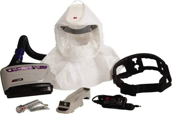 3M - Size Adjustable, Adjustable PAPR System - Headcover Headgear, Window, Auto Darkening Filter, Use for Heavy Industry & Healthcare - Industrial Tool & Supply