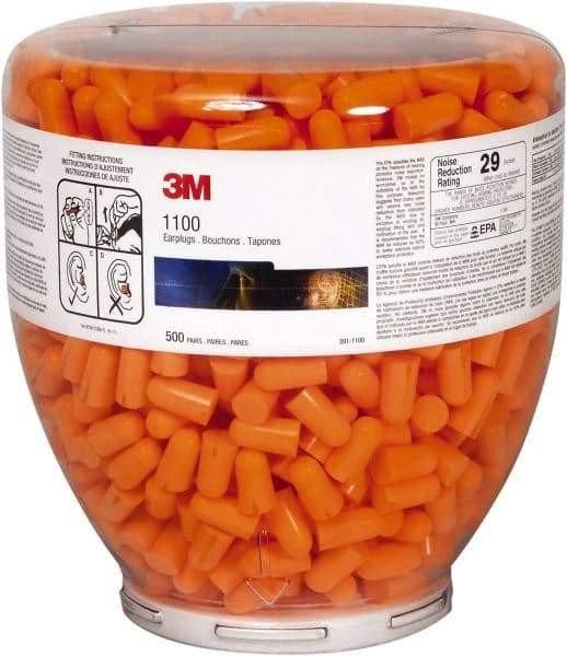 3M - One Touch Earplug Refill with 29 dB Earplugs - 2,000 Pairs, Tabletop - Industrial Tool & Supply