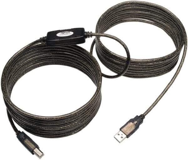 Tripp-Lite - 25' Long, USB A/B Computer Cable - Beige, Male x Male - Industrial Tool & Supply
