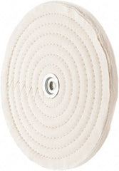 Value Collection - 10" Diam x 1/2" Thick Unmounted Buffing Wheel - 50 Ply, Polishing, 1" Arbor Hole, Medium Density - Industrial Tool & Supply