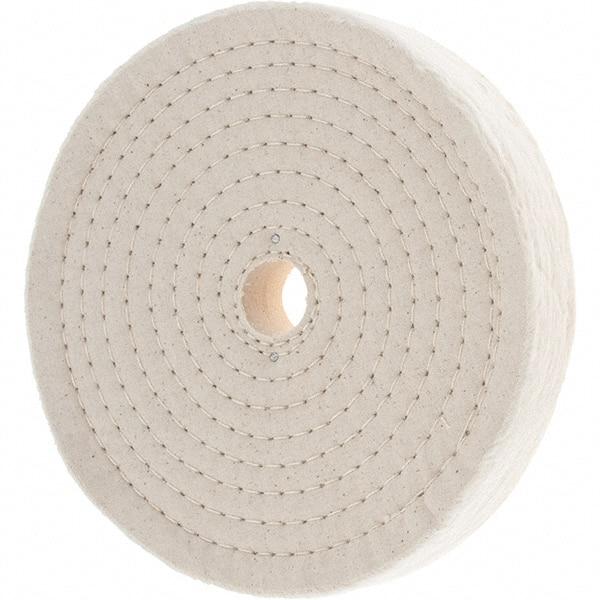 Value Collection - 8" Diam x 1" Thick Unmounted Buffing Wheel - 80 Ply, Polishing, 1" Arbor Hole, Hard Density - Industrial Tool & Supply