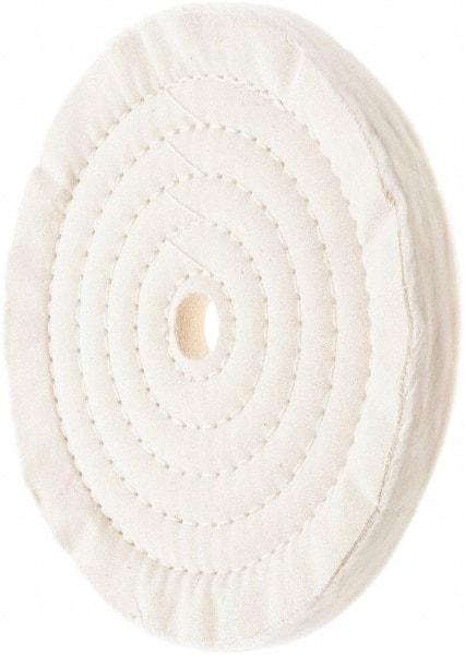 Value Collection - 8" Diam x 1/2" Thick Unmounted Buffing Wheel - 50 Ply, Polishing, 7/8" Arbor Hole, Medium Density - Industrial Tool & Supply