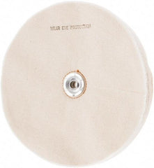 Value Collection - 10" Diam x 1/2" Thick Unmounted Buffing Wheel - 50 Ply, Polishing, 1" Arbor Hole, Soft Density - Industrial Tool & Supply