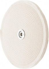 Value Collection - 10" Diam x 1/2" Thick Unmounted Buffing Wheel - 50 Ply, Polishing, 1" Arbor Hole, Hard Density - Industrial Tool & Supply