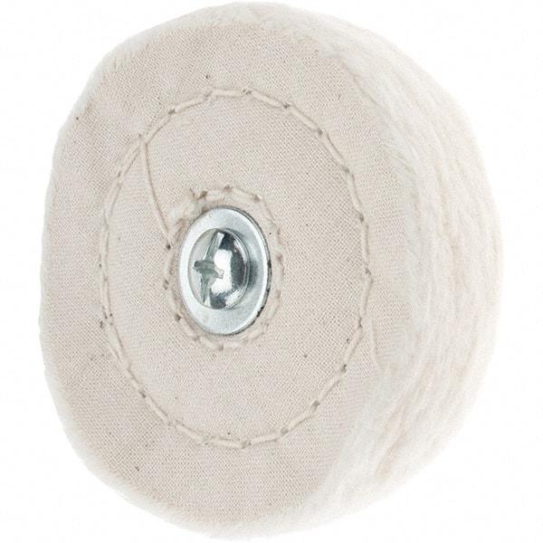 Value Collection - 3" Diam x 1/2" Thick, Soft Mounted Polishing Wheel - 50 Ply - Industrial Tool & Supply