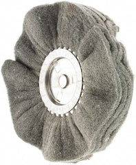 Value Collection - 10" Diam x 4" Thick, Soft Mounted Polishing Wheel - 2 Ply, Fine Grade, 3/4" Shank Diam - Industrial Tool & Supply