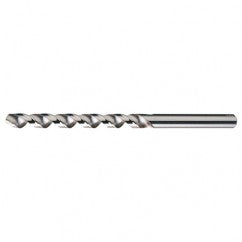 #46 RHS / RHC HSS 118 Degree Radial Point Fast Spiral Taper Length Drill - Bright - Industrial Tool & Supply