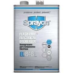 Sprayon - 1 Gallon Can Electrical Grade Cleaner/Degreaser - 37,000 Volt Dielectric Strength, Nonflammable, Food Grade, Plastic Safe - Industrial Tool & Supply