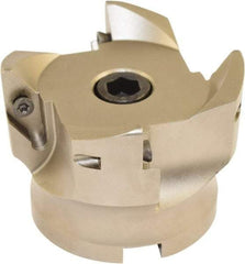 Millstar - 4 Inserts, 80mm Cut Diam, 27mm Arbor Diam, Indexable Square-Shoulder Face Mill - 93° Lead Angle, 60mm High, VCGT Insert Compatibility, Series ASMC - Industrial Tool & Supply