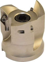 Millstar - 3 Inserts, 50mm Cut Diam, 22mm Arbor Diam, Indexable Square-Shoulder Face Mill - 0/90° Lead Angle, 55mm High, VCGT Insert Compatibility, Series ASMN - Industrial Tool & Supply