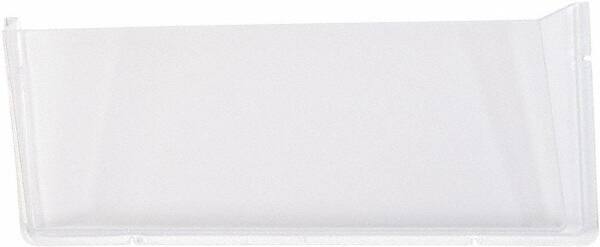 Deflect-o - 17-1/2" Wide x 6-1/2" High x 3" Deep Plastic Wall File - 1 Compartment, Clear - Industrial Tool & Supply