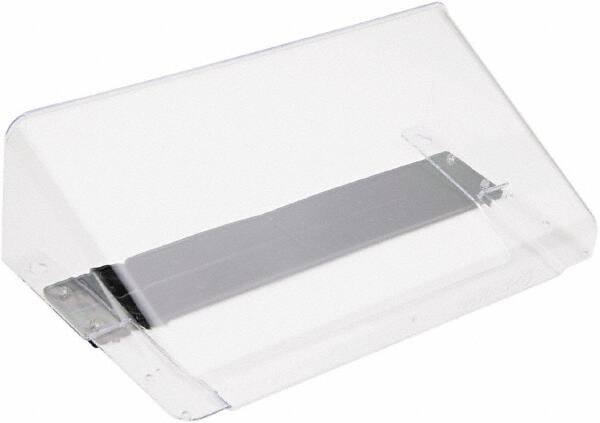 Deflect-o - 13" Wide x 7" High x 4" Deep Plastic Wall File - 1 Compartment, Clear - Industrial Tool & Supply