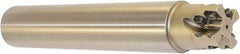 Millstar - 1-1/2" Cut Diam, 1.58" Max Depth, 1-1/2" Shank Diam, Cylindrical Shank Indexable High-Feed End Mill - Screw Holding Method, HFCI-1204 Insert, HFSS Toolholder, Through Coolant - Industrial Tool & Supply