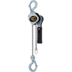 Harrington Hoist - 500 Lb Capacity, 10' Lift Height, Chain Mini Lever Manual Hoist - Industrial Tool & Supply