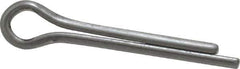 Made in USA - 5/32" Diam x 1" Long Extended Prong Cotter Pin - Grade 18-8, Uncoated, Stainless Steel - Industrial Tool & Supply