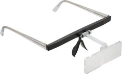 Made in USA - 2.25x Magnification, Ophthalmic Polymer, Rectangular Magnifier - 2 Inch Long x 1 Inch Wide Lens, Eyeglass Frame Mount, 8 Inch Focal Distance, 2 Inch Long - Industrial Tool & Supply