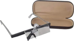 Made in USA - 2.75x Magnification, Ophthalmic Polymer, Rectangular Magnifier - 2 Inch Long x 1 Inch Wide Lens, Eyeglass Frame Mount, 6 Inch Focal Distance, 2 Inch Long - Industrial Tool & Supply