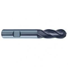 20mm Dia. - 104mm OAL 4 FL Variable Helix Nano-A Carbide Ball Nose End Mill - Industrial Tool & Supply