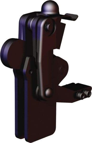 De-Sta-Co - 2,473 Lb Holding Capacity, Vertical Handle, Manual Hold Down Toggle Clamp - 200° Bar Opening, Weldable Base, Oxide Finish, Forged Alloy Steel - Industrial Tool & Supply