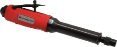 Universal Tool - 1/4" Collet, Straight Handle, Extended Length Air Die Grinder - 22,000 RPM, Rear Exhaust, 22 CFM, 0.9 hp, 90 psi, 1/4 NPT - Industrial Tool & Supply