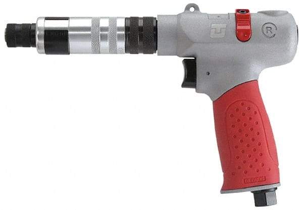 Universal Tool - 1/4" Bit Holder, 1,100 RPM, Pistol Grip Handle Air Screwdriver - 5 to 45 In/Lb Torque, 4 CFM - Industrial Tool & Supply