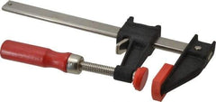 Bessey - 6" Capacity, 2-1/2" Throat Depth Cast Iron Bar Clamp - 600 Lb Clamping Pressure, 10" OAL - Industrial Tool & Supply